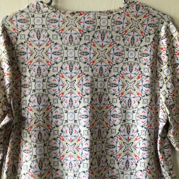 BON WORTH Womens Tunic Top Size XSP 3/4 Sleeve Semi Loose Side Slits - Picture 7 of 9
